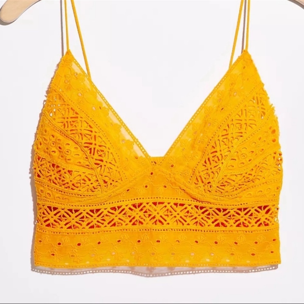 NWT Free People Carina Mango Bralette Sz M - Picture 7 of 8